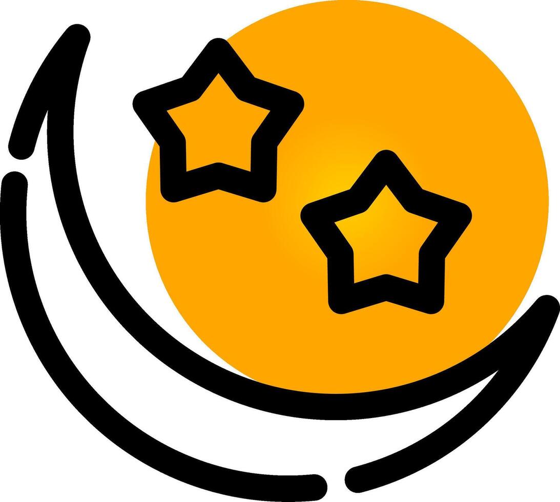 diseño de icono creativo de luna vector