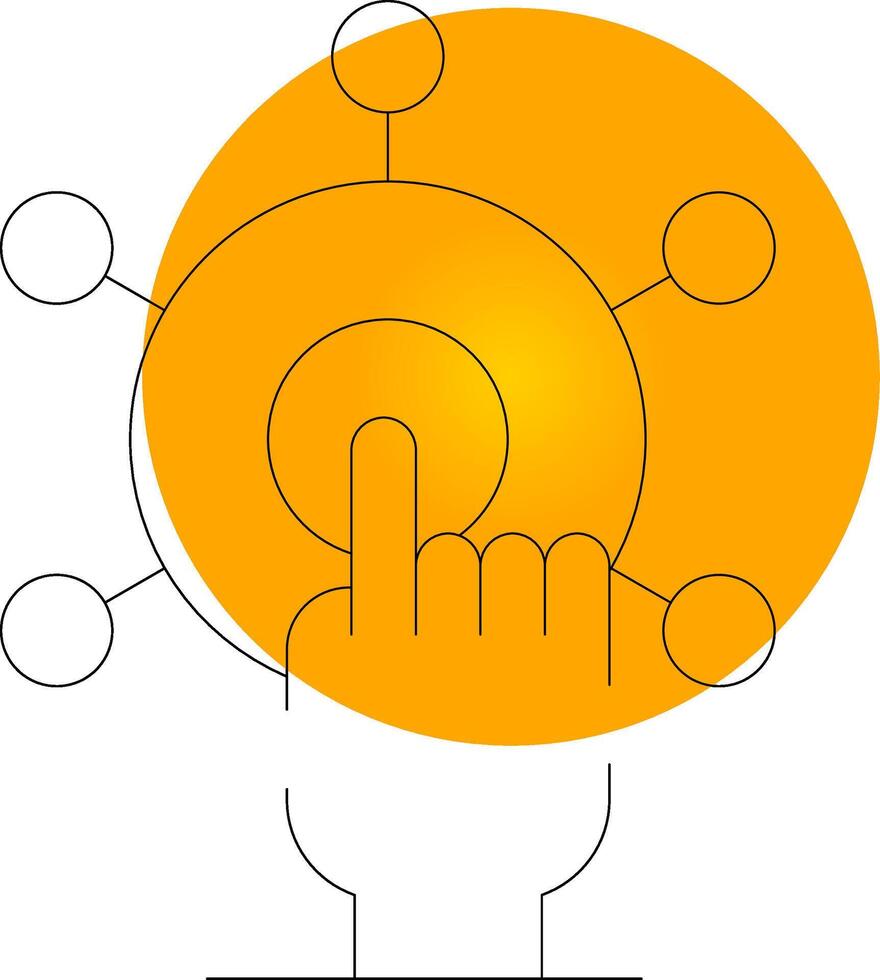 Interactivity Creative Icon Design vector