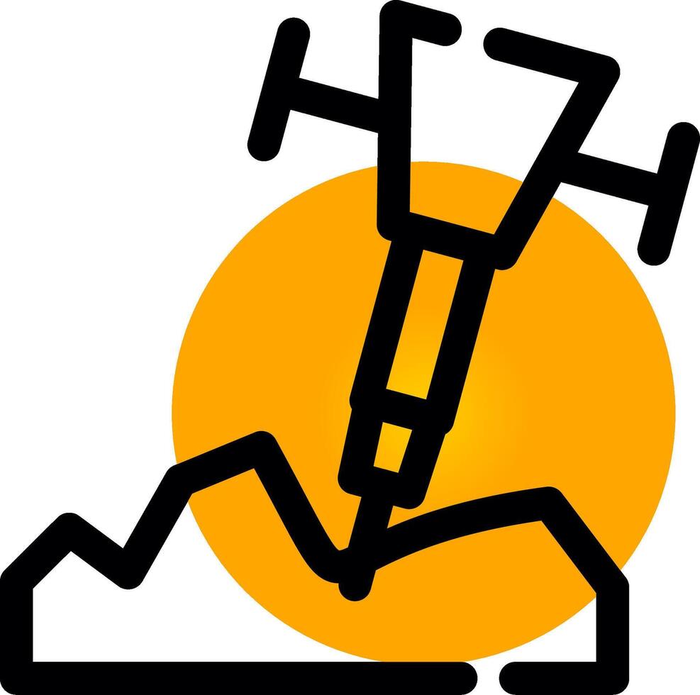 Drill Creative Icon Design vector