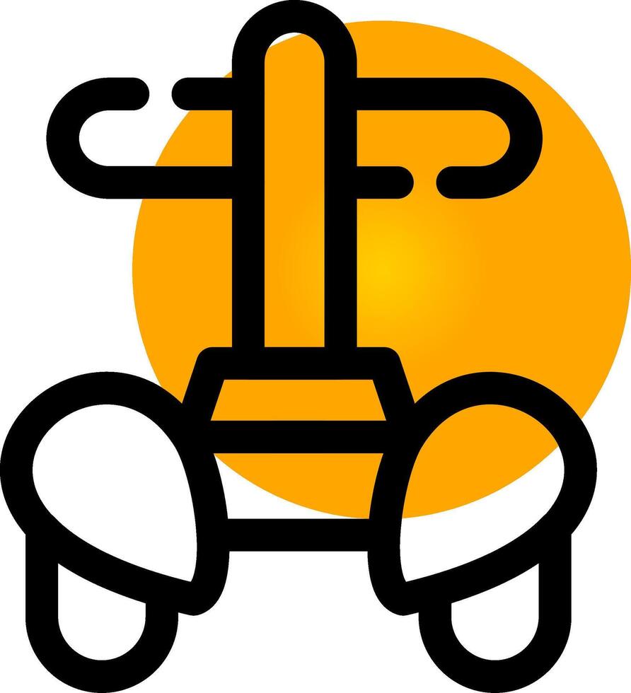 Police Segway Creative Icon Design vector