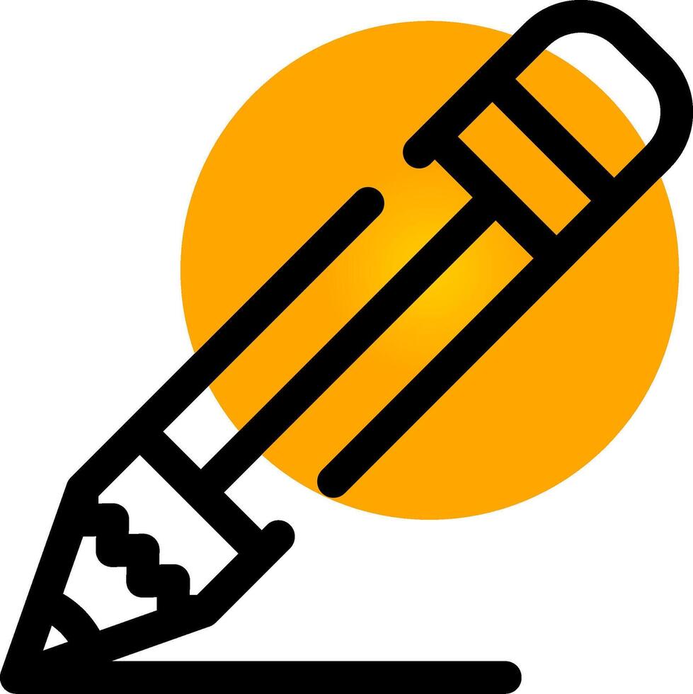 diseño de icono creativo de lápiz vector