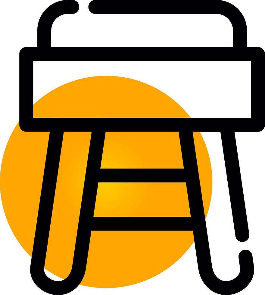 Stool Creative Icon Design vector