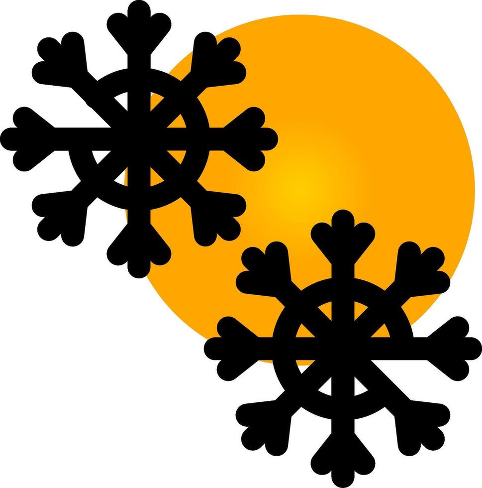 diseño de icono creativo de copo de nieve vector