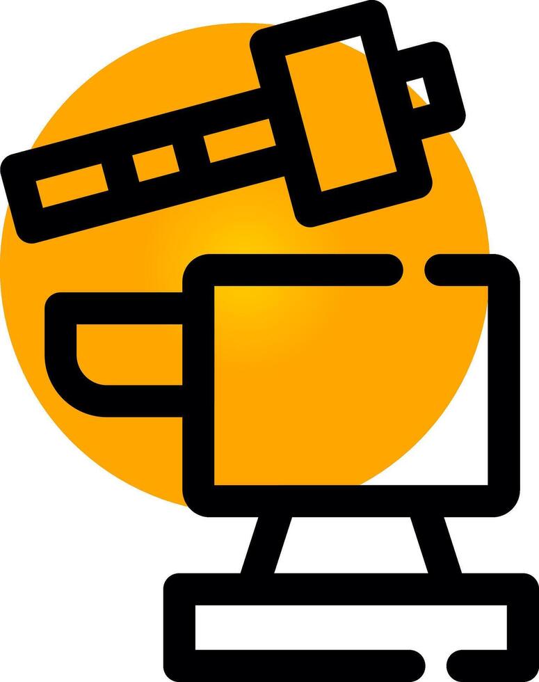 Hammer and anvil Creative Icon Design vector