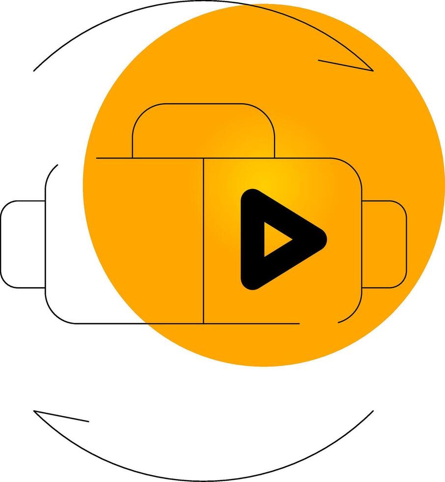 Virtual Reality Creative Icon Design vector