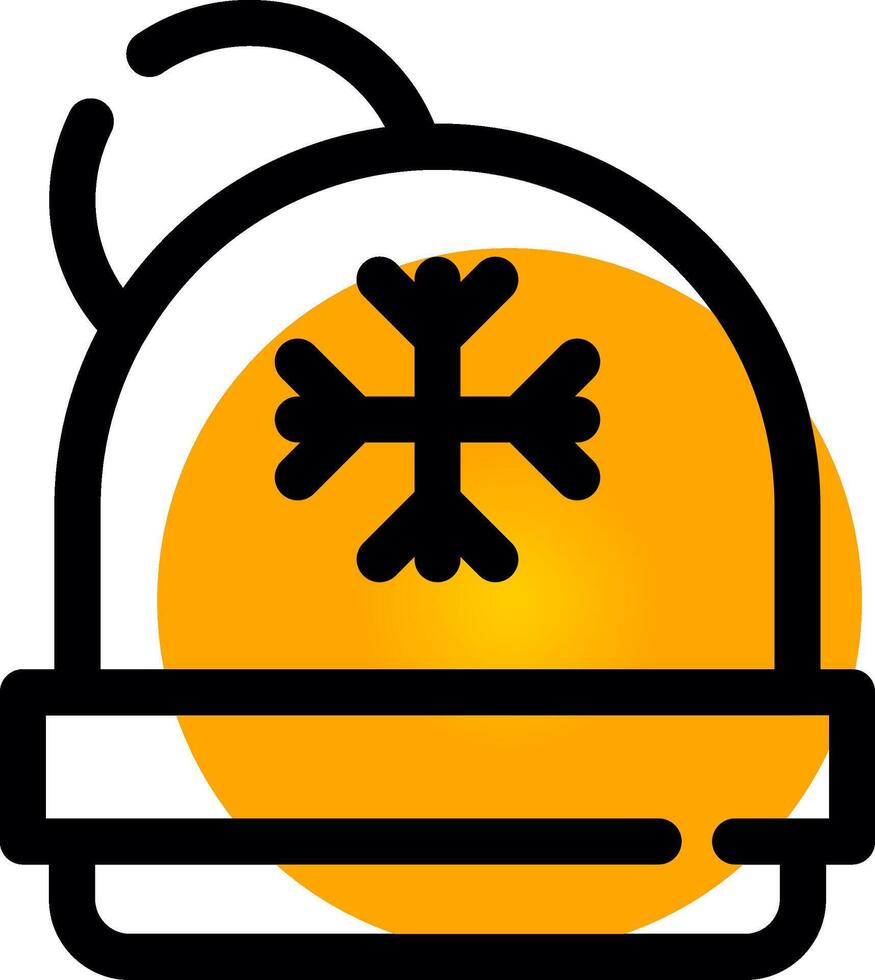 diseño de icono creativo de gorro vector