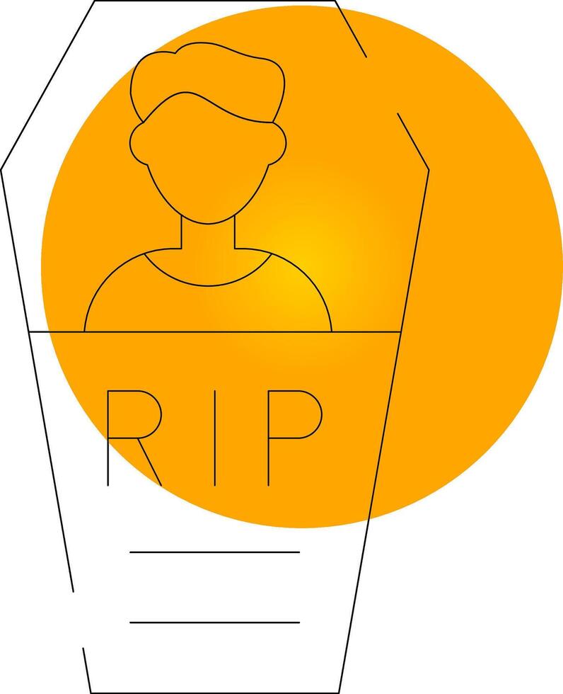 People Coffin Creative Icon Design vector