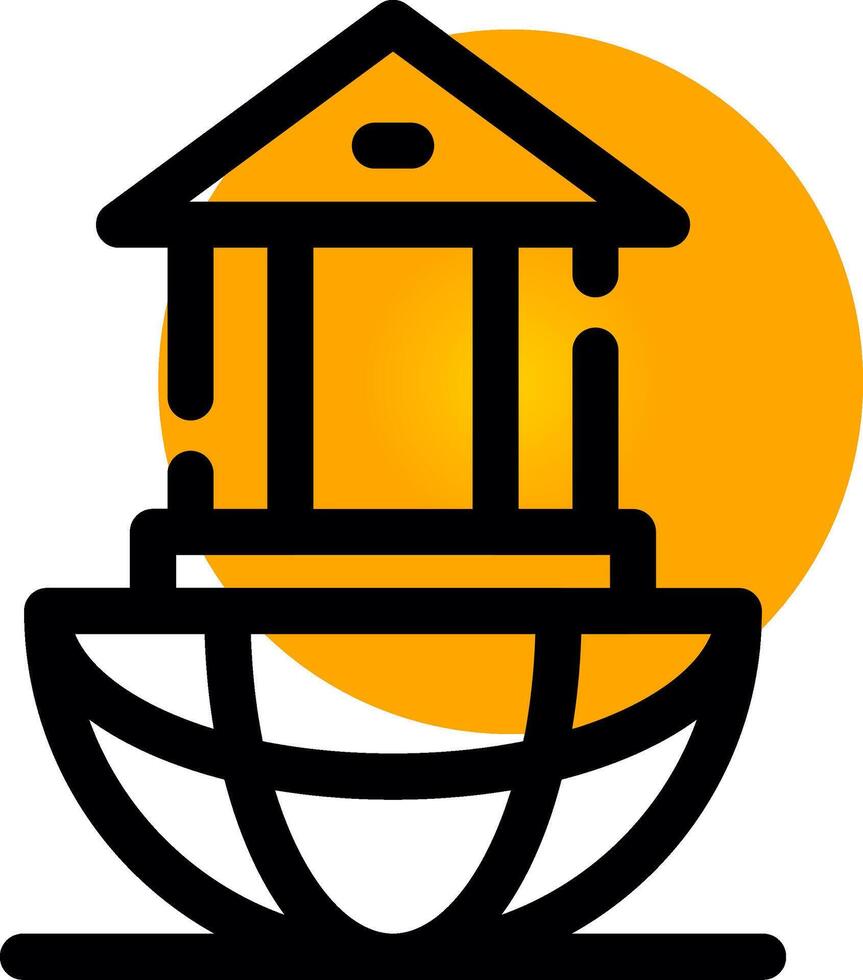 Global Banking Creative Icon Design vector