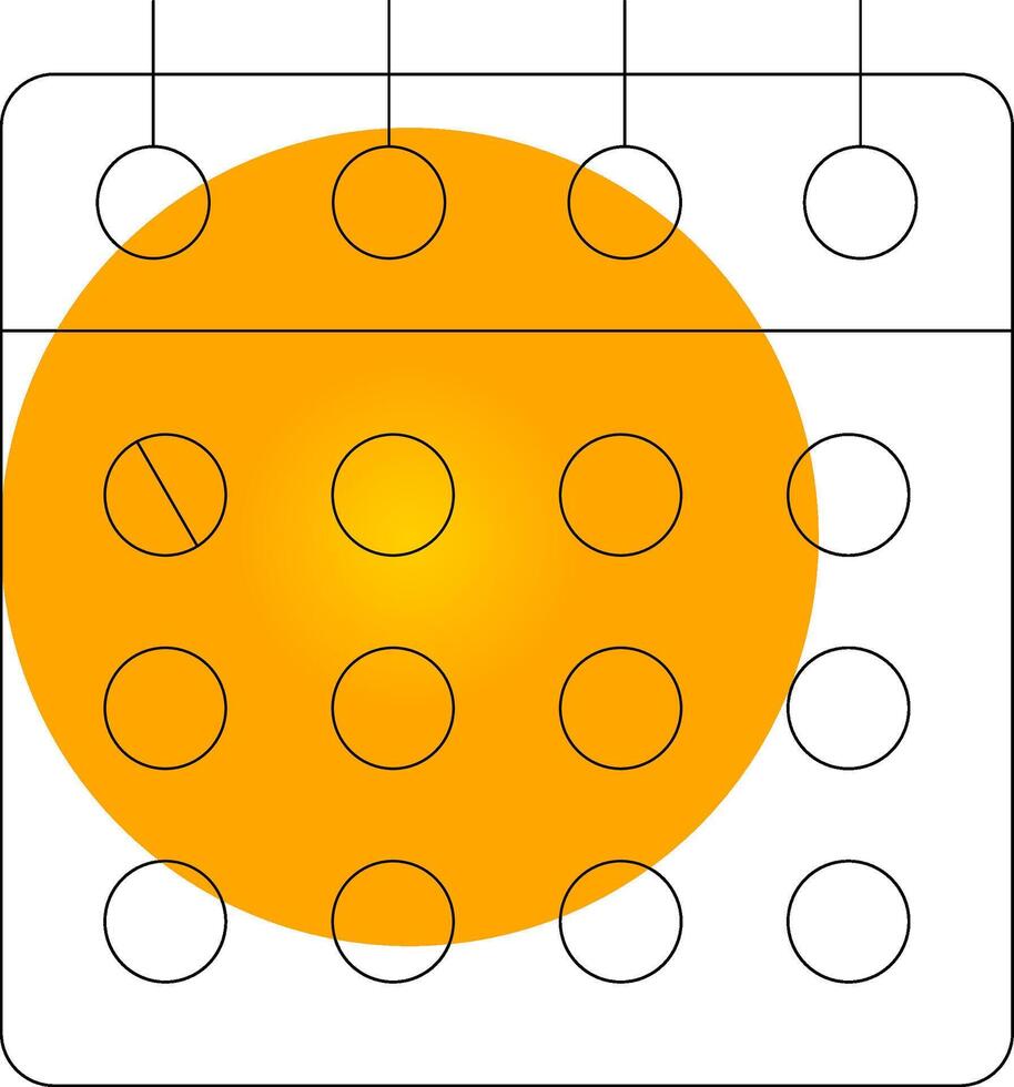 Line Circle Gradient Design vector