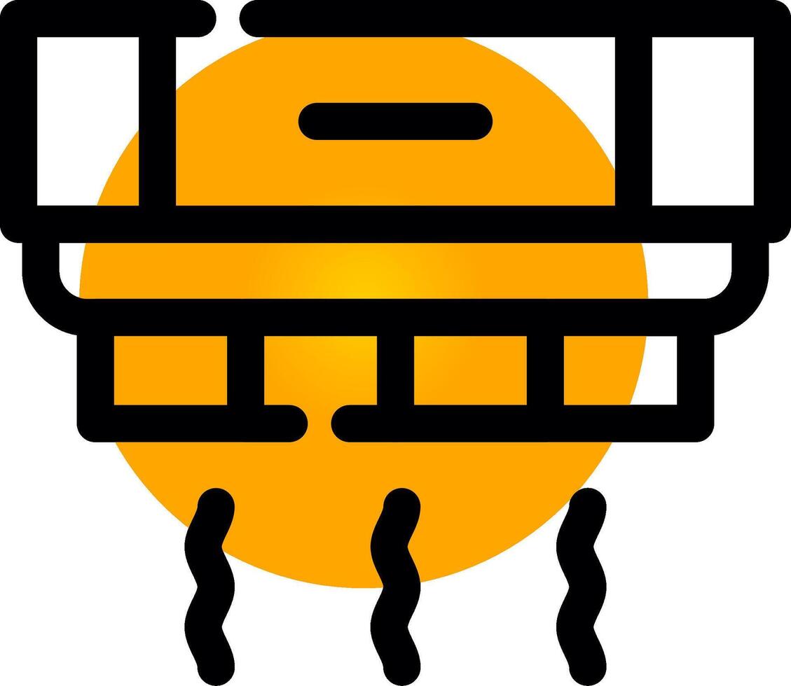 Smoke Detector Creative Icon Design vector