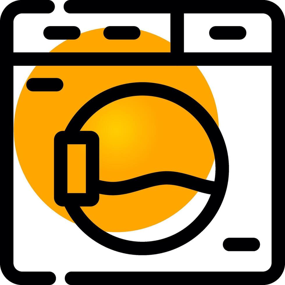 Washing Machine Creative Icon Design vector