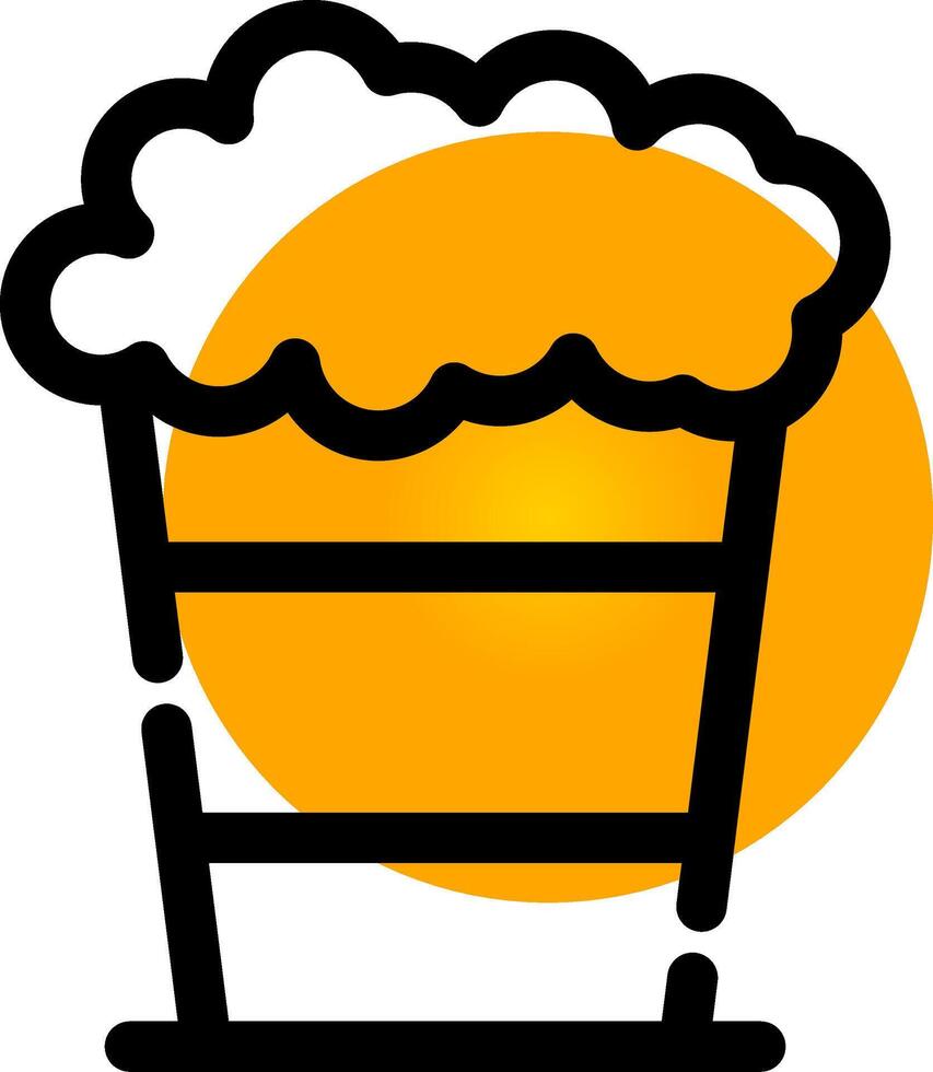 Popcorn Creative Icon Design vector