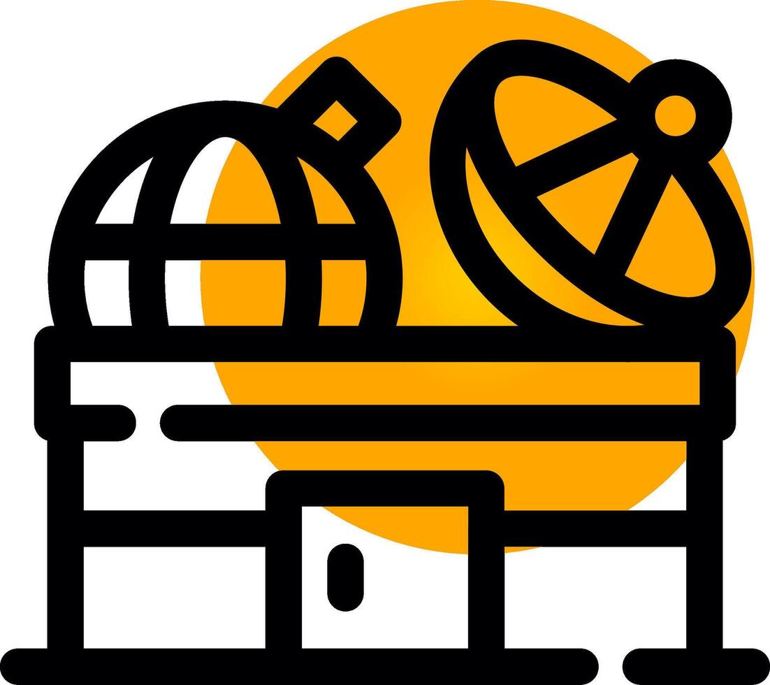 Observatory Creative Icon Design vector