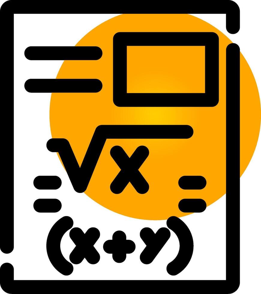Maths Creative Icon Design vector