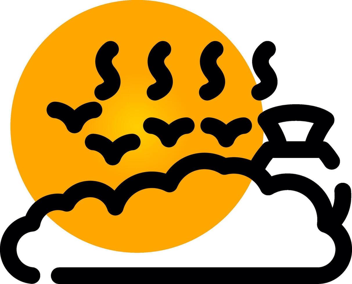 Landfill Creative Icon Design vector