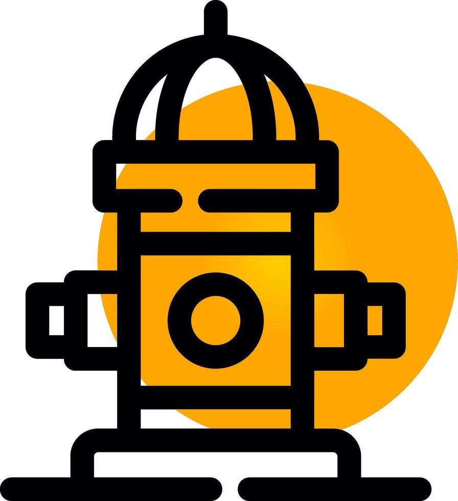 Fire Hydrant Creative Icon Design vector