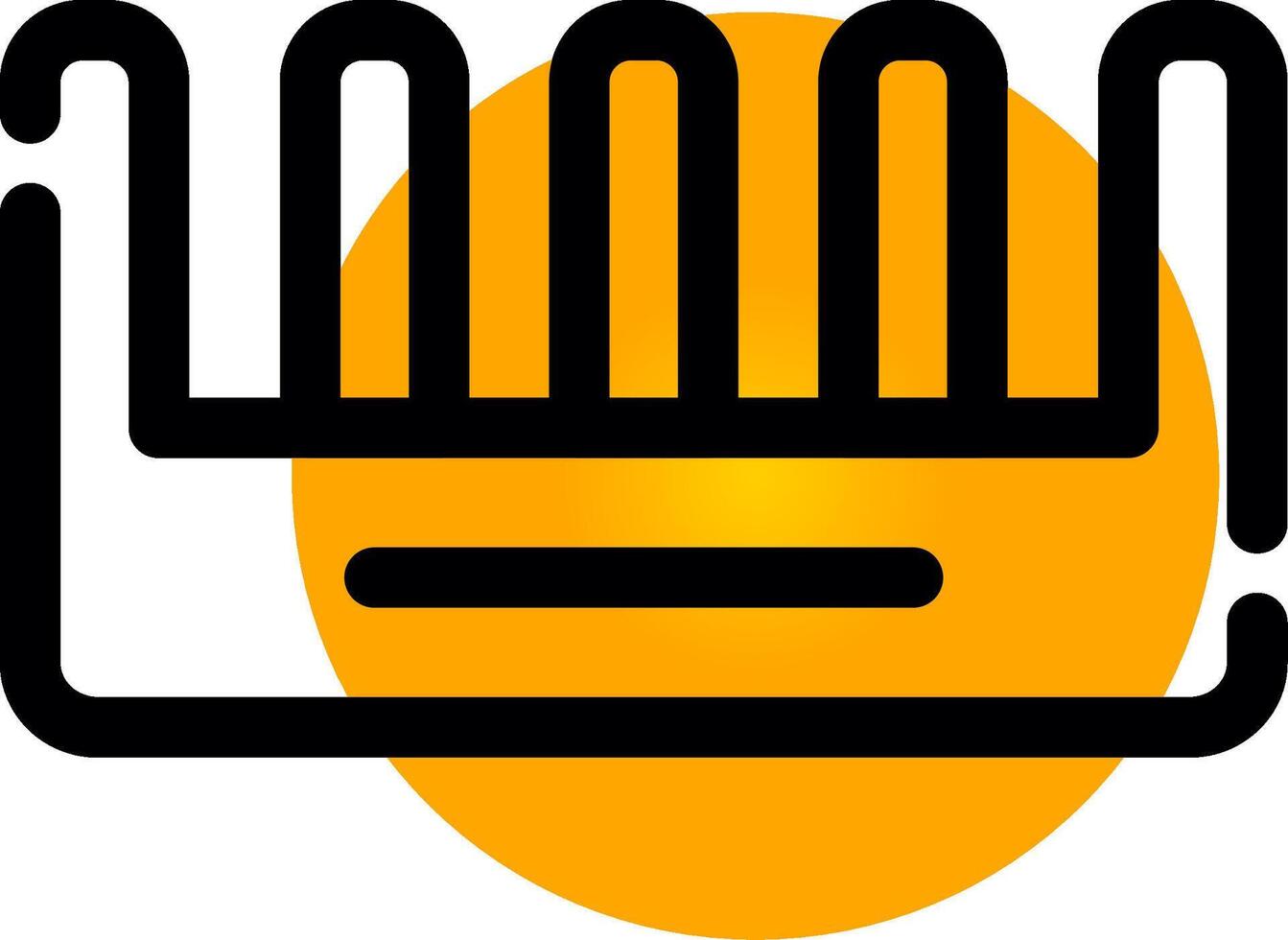 Comb Creative Icon Design vector