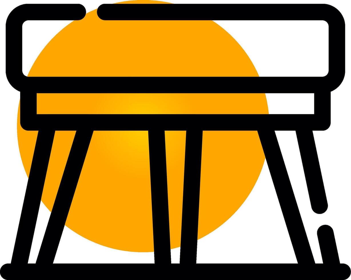 Stool Creative Icon Design vector