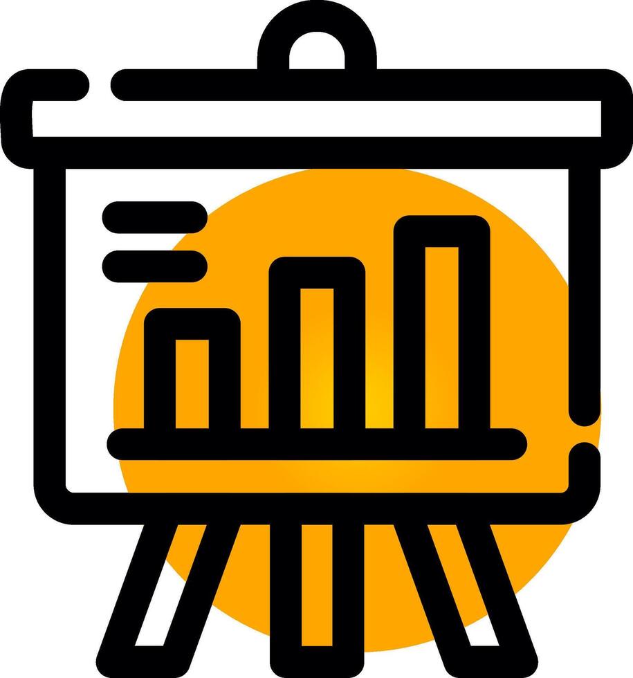 Projector Screen Creative Icon Design vector