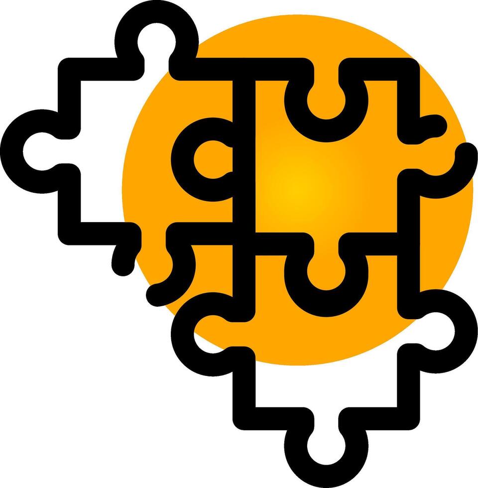 Puzzle Creative Icon Design vector