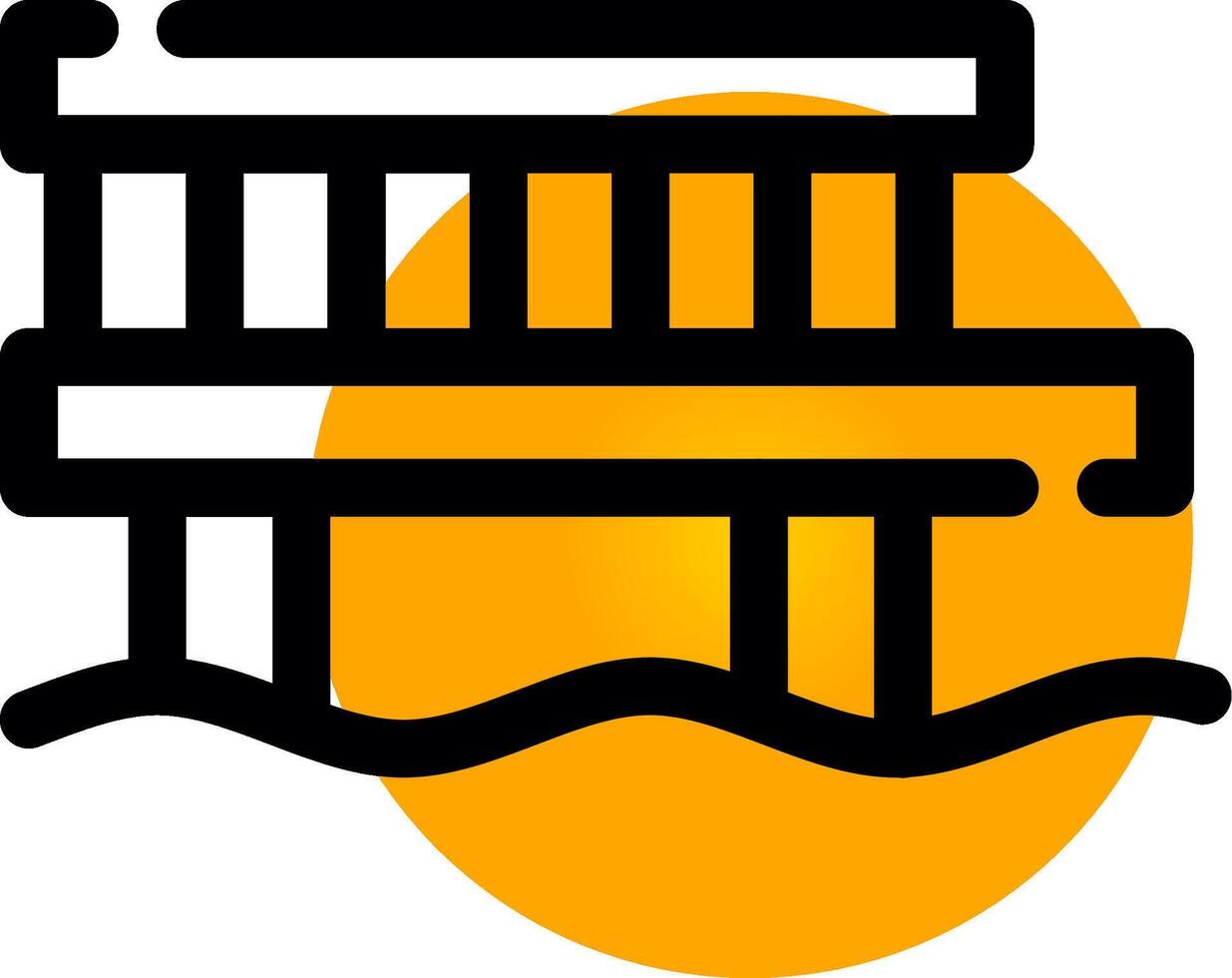 Pier Creative Icon Design vector