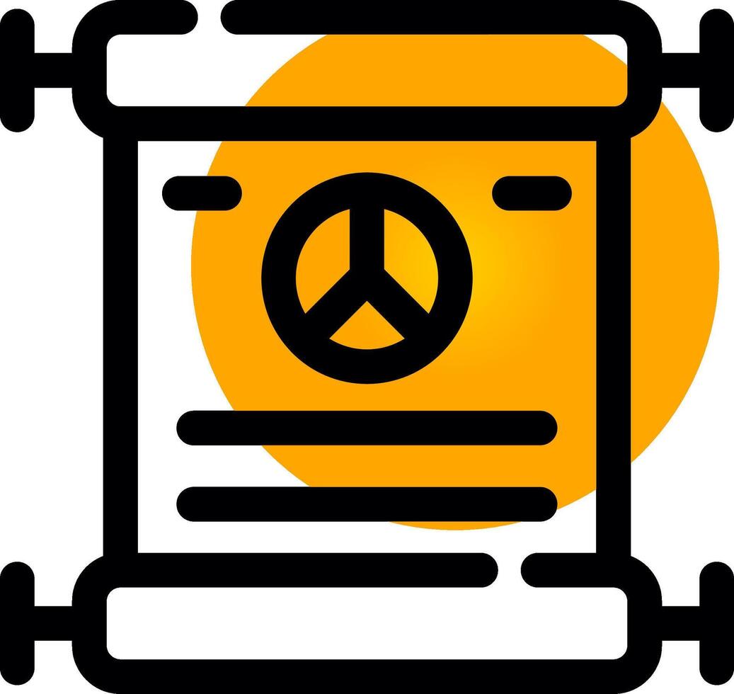 Peace Treaty Creative Icon Design vector