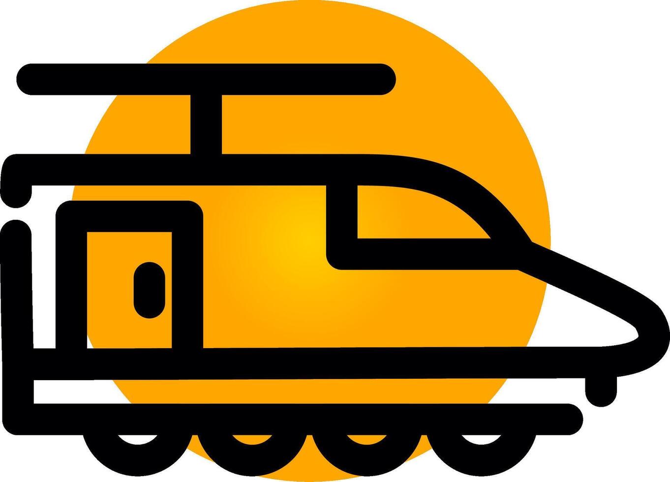 Electric Train Creative Icon Design vector