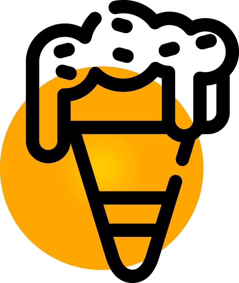 diseño de icono creativo de helado vector