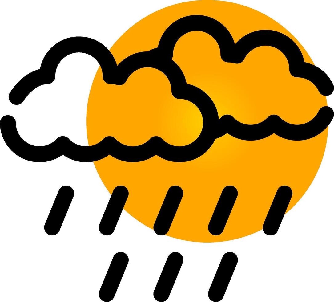 Rainy Day Creative Icon Design vector