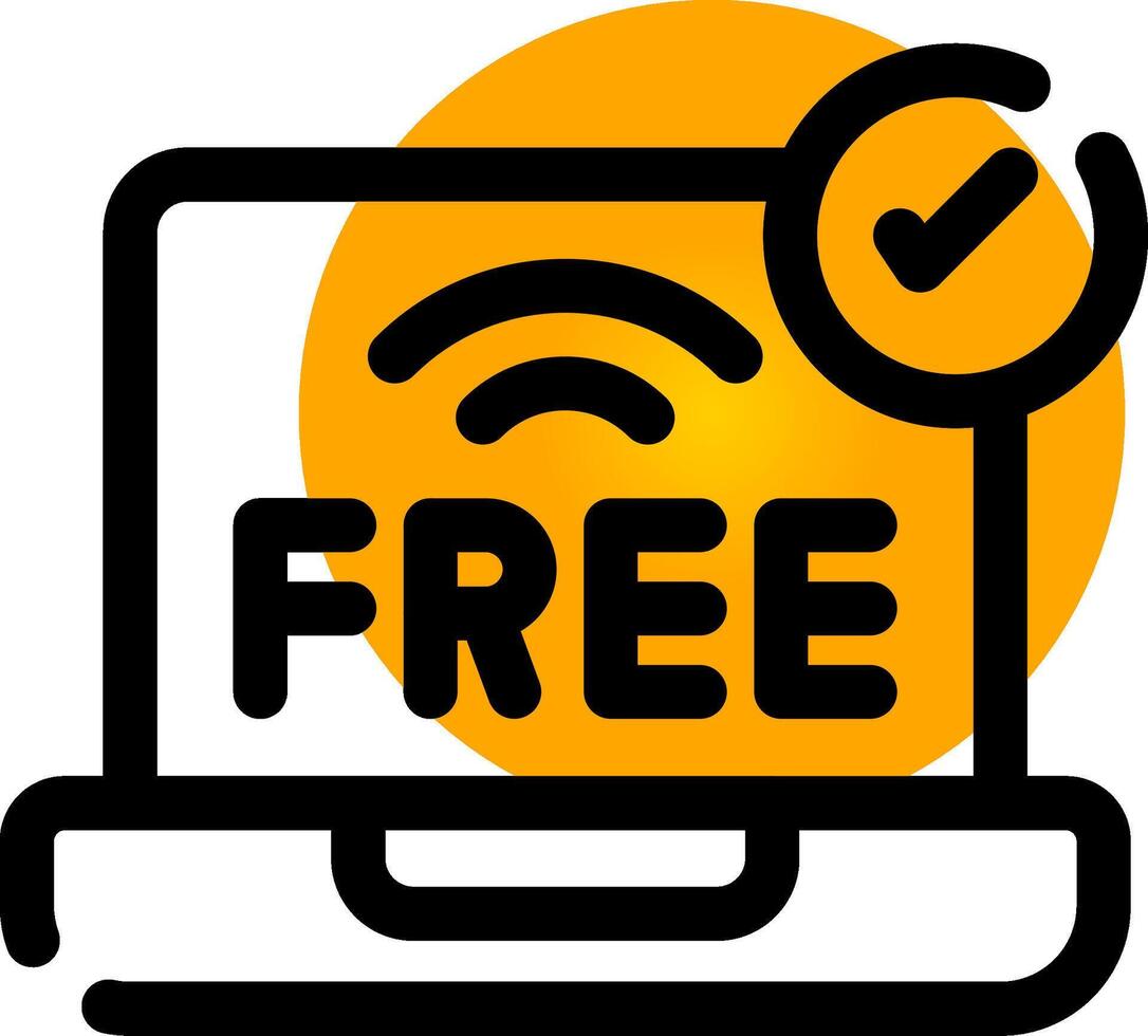 Free Wifi Creative Icon Design vector