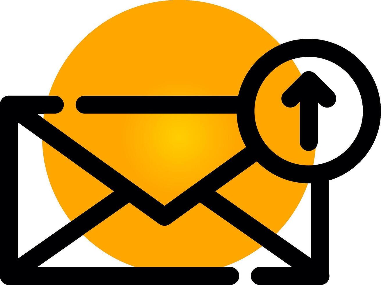 Upload Email Creative Icon Design vector