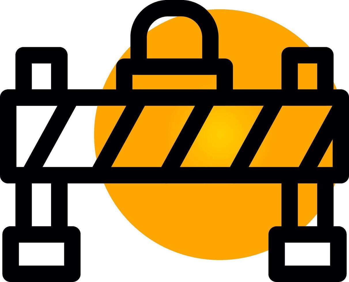 Barrier Creative Icon Design vector