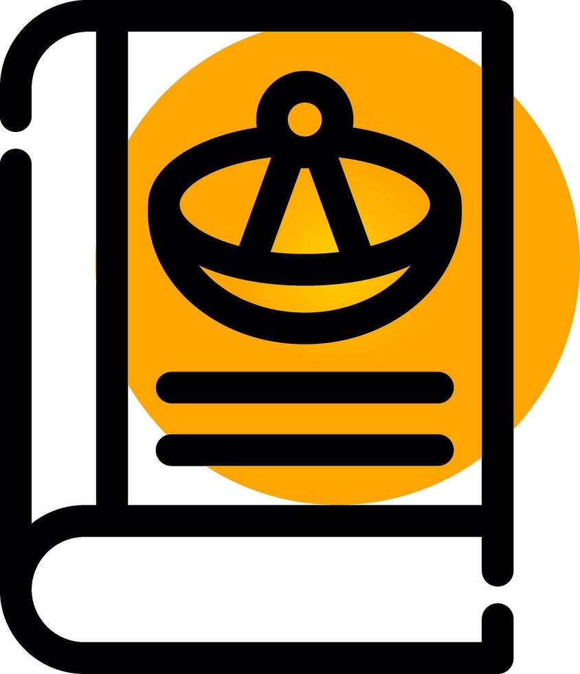 Astronomy Book Creative Icon Design vector