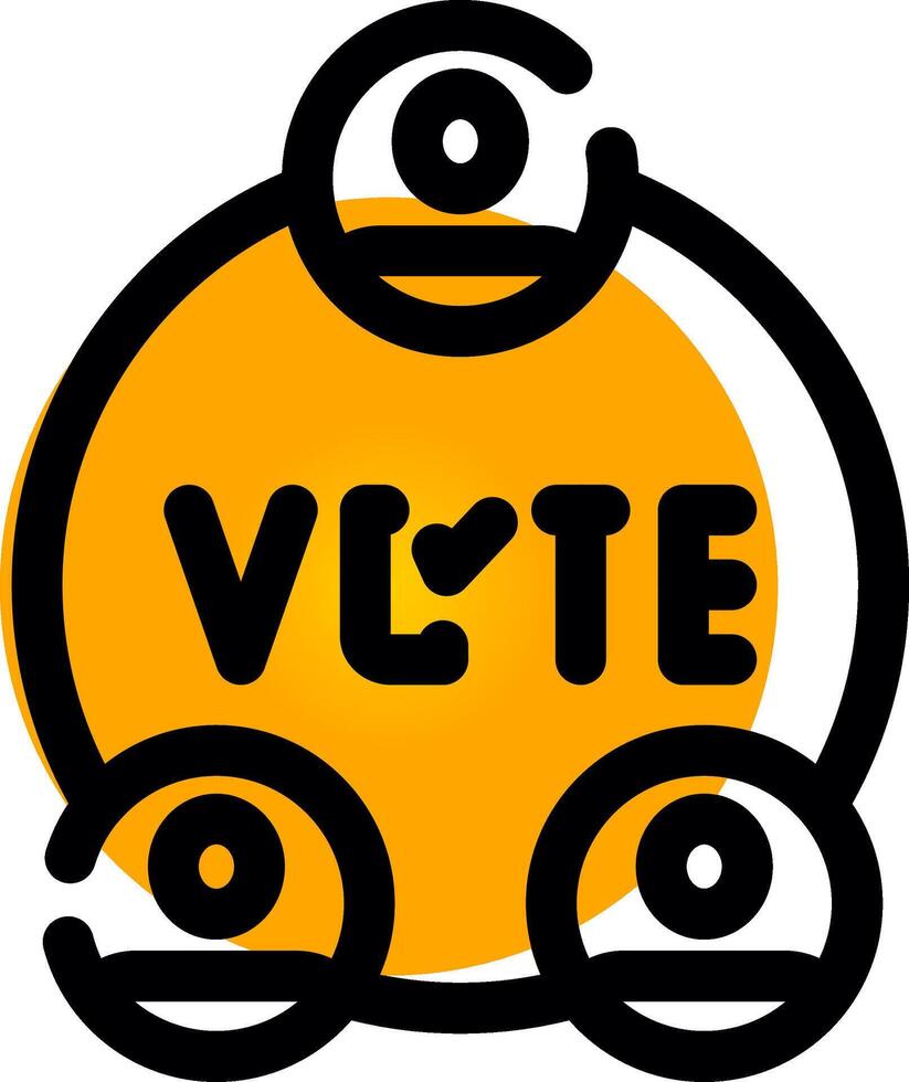 diseño de icono creativo de elecciones vector