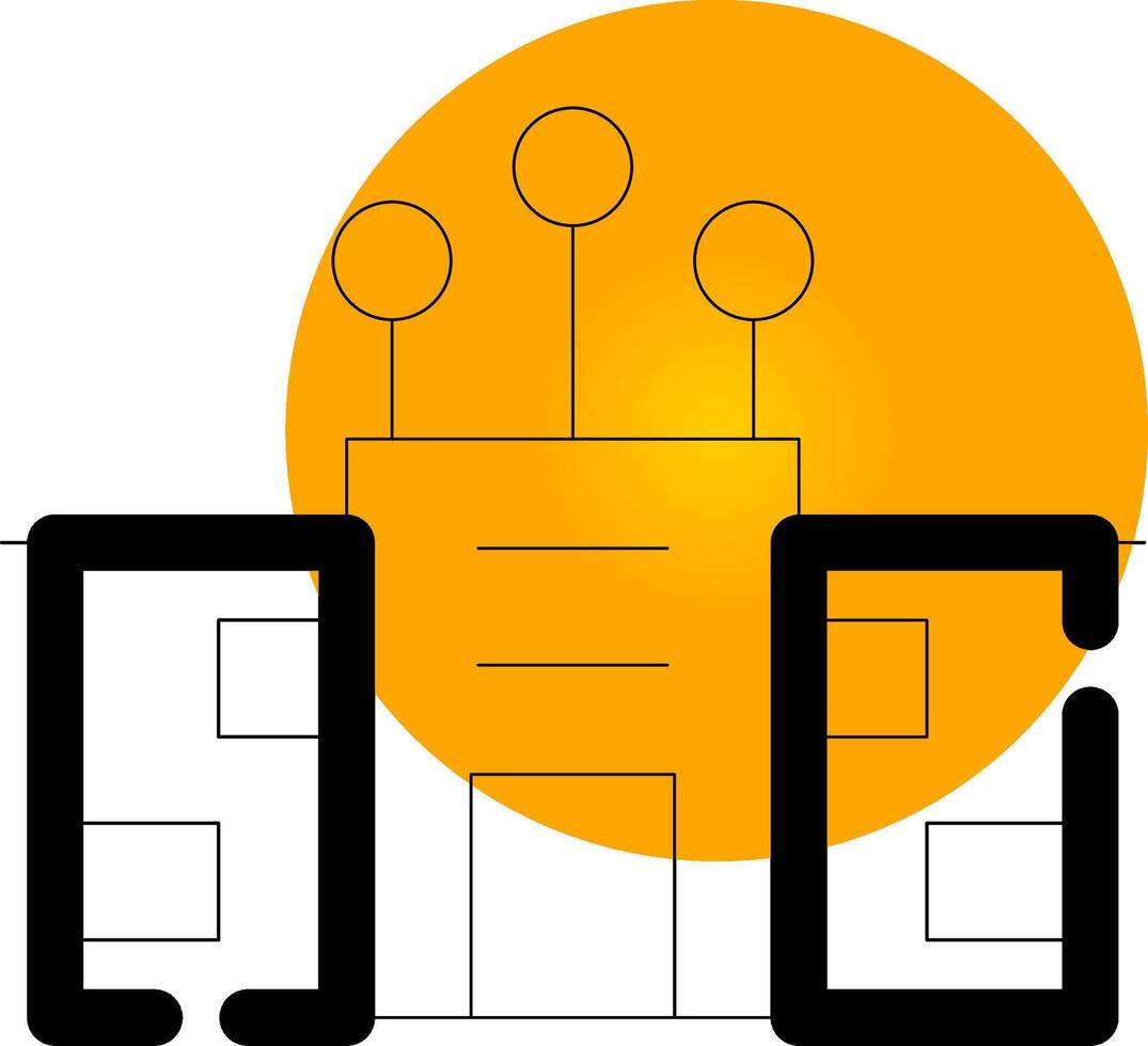 Smart City Creative Icon Design vector