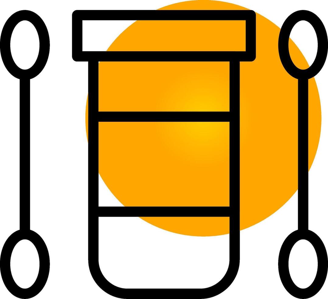 Cotton Swab Creative Icon Design vector