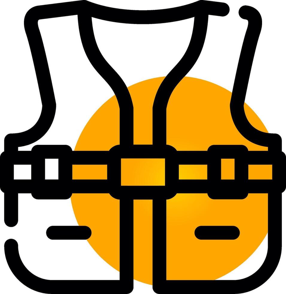 Life Jacket Creative Icon Design vector