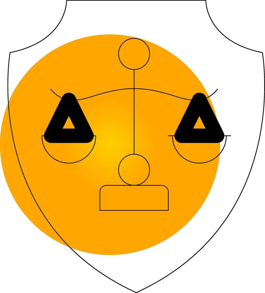 Justice Creative Icon Design vector