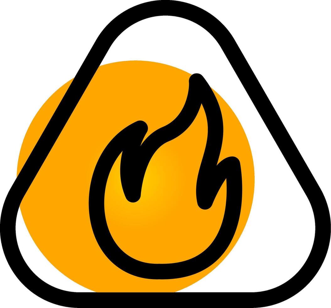 Flame Creative Icon Design vector