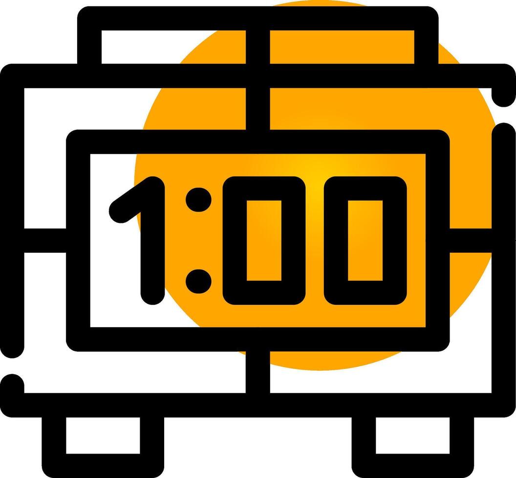 Digital Clock Creative Icon Design vector