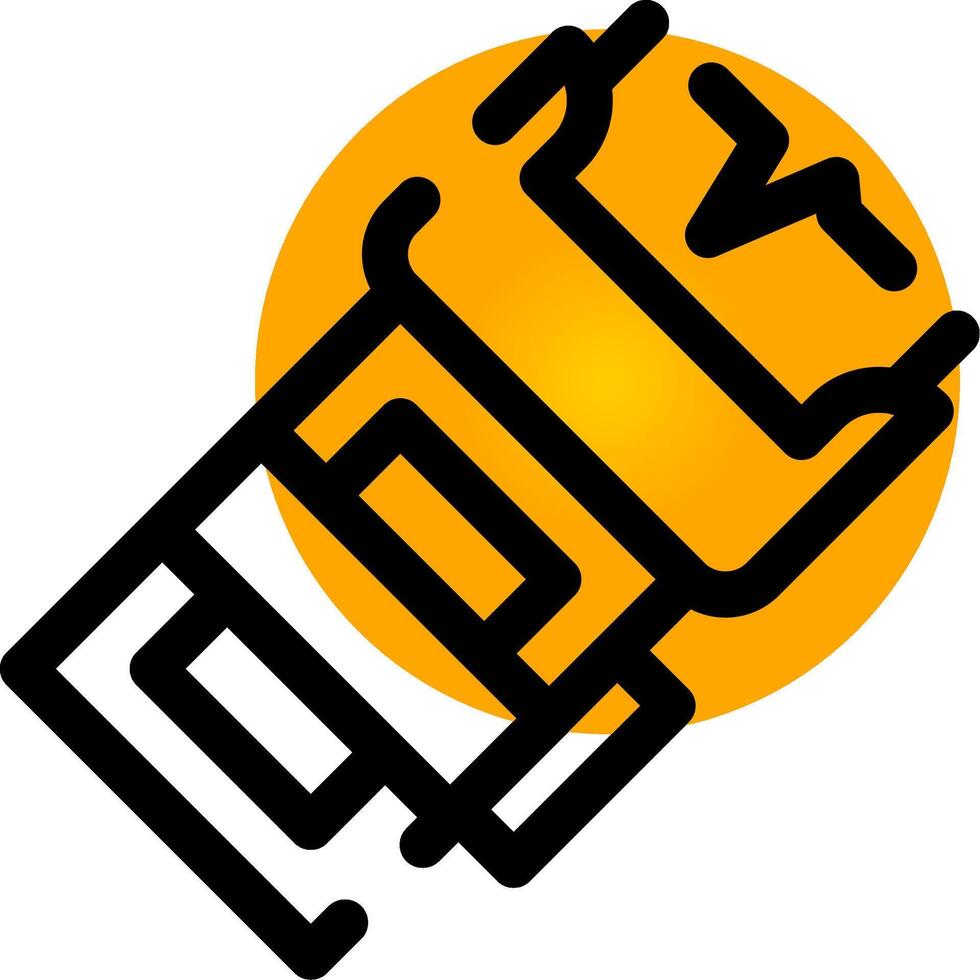 Stun Gun Creative Icon Design vector