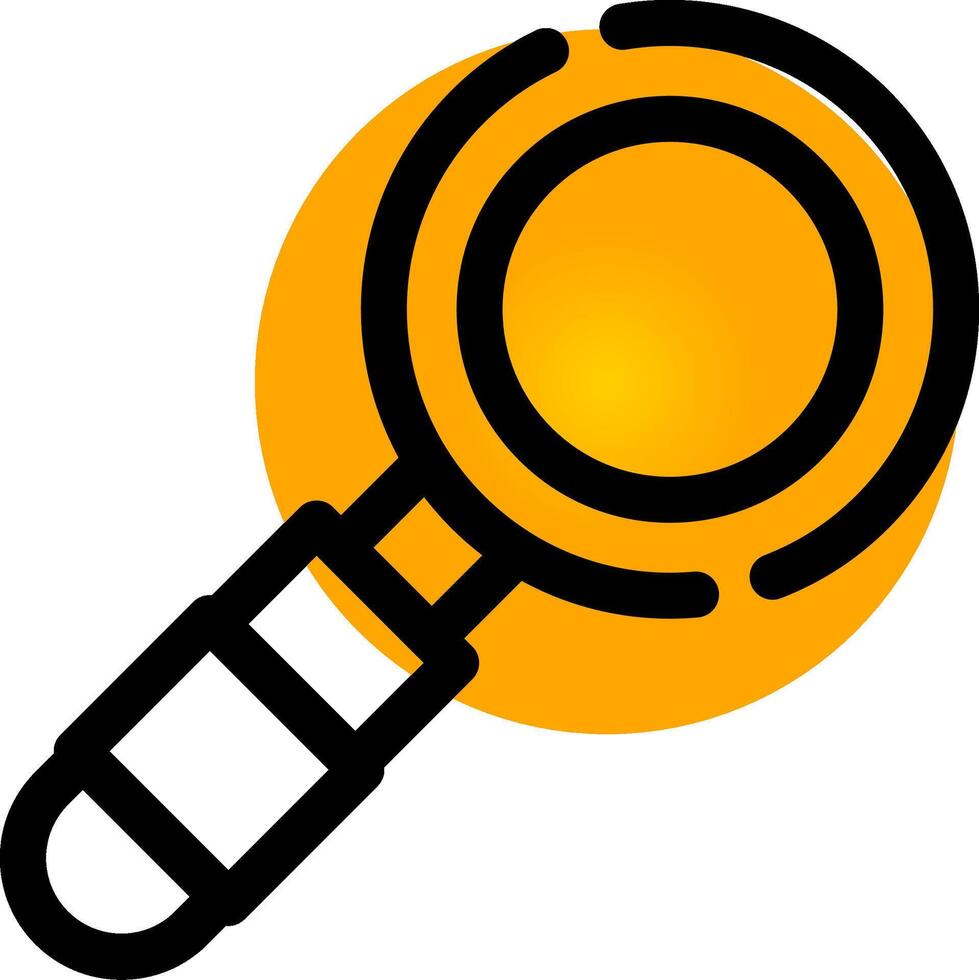 Magnifying Glass Creative Icon Design vector