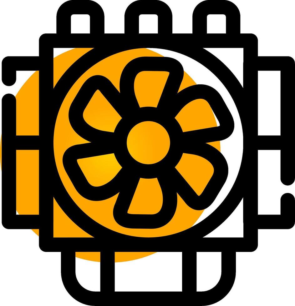 Heatsink Creative Icon Design vector
