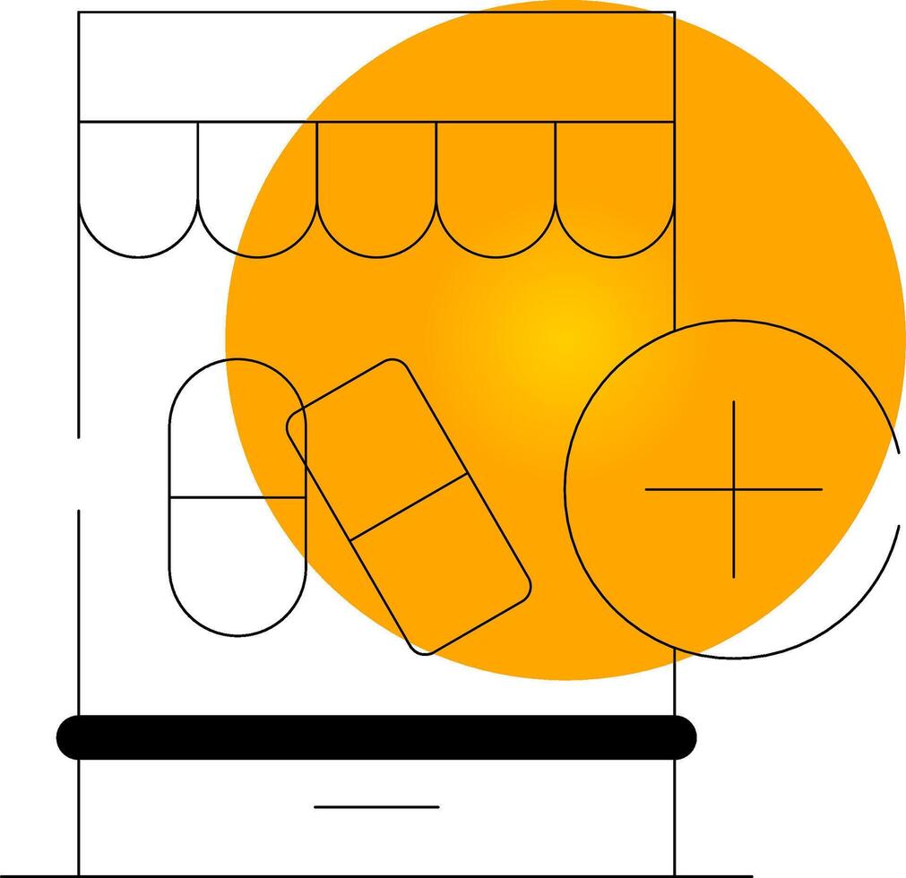 Healthcare Ecommerce Creative Icon Design vector