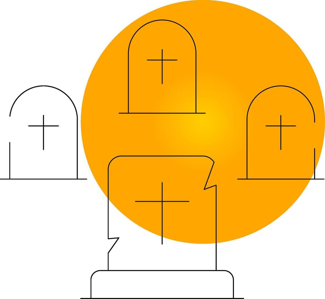 Graveyard Creative Icon Design vector