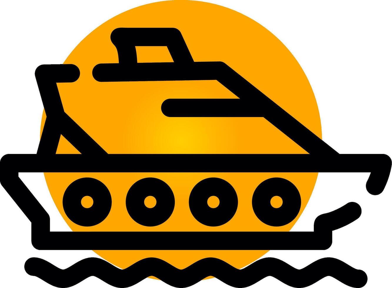 Ship Creative Icon Design vector