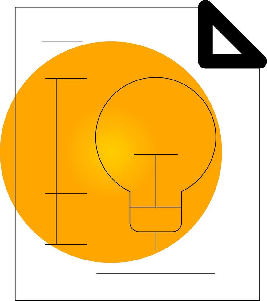 Patent Creative Icon Design vector