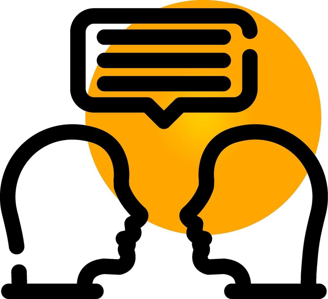 Face To Face Creative Icon Design vector