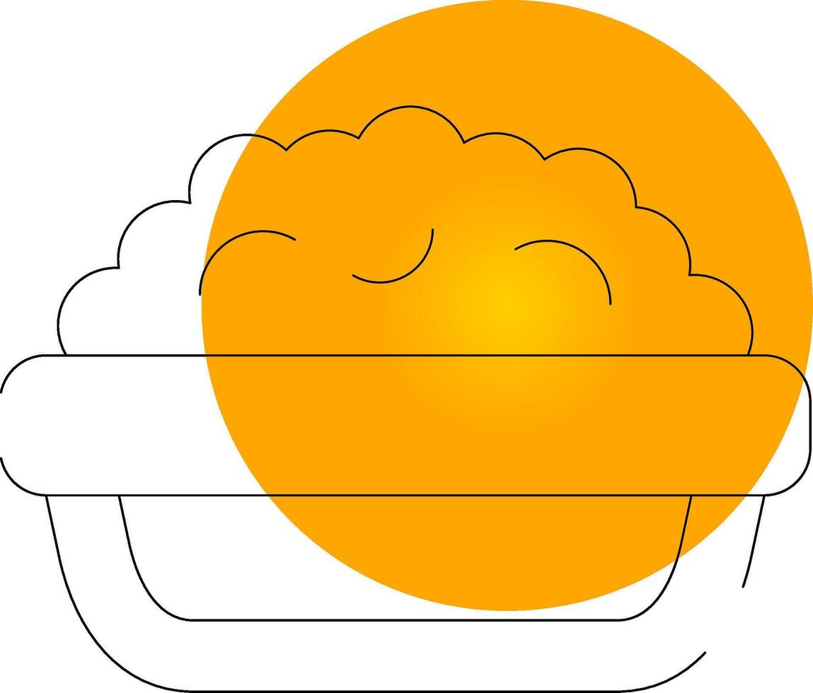 Mac N Cheese Creative Icon Design vector