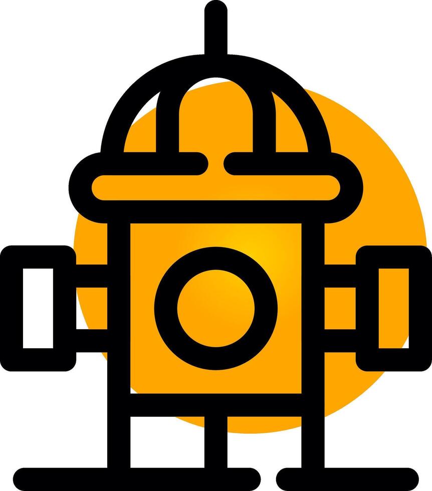 Fire Hydrant Creative Icon Design vector